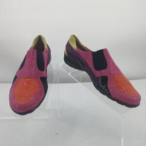 Vaneli Sport Attie Suede Slip On Sneakers Sz 6.5 Athleisure Travel Maximalist